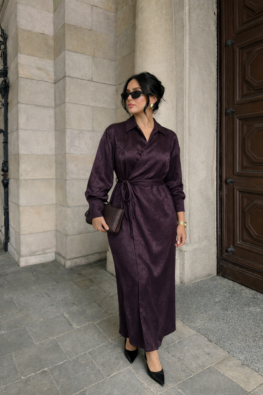 Robe longue - Prune